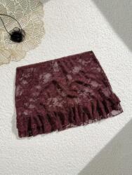 Shein Bordó Csipkés Fürdőszoknya (s)