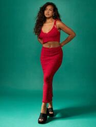 Missguided Piros Szoknya Felső Szett (M)