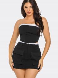 Shein Fekete Szoknya Felső Szett (M) - allegro - 4 045 Ft