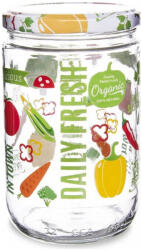  660ml mintás üveg-zöldséges (405-00330)