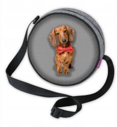 Bertoni Kis kerek filc kézitáska Bertoni Twist cipzárral Filip (TWIST FILIP TT17)