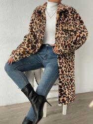 Shein Bézs Mintás Kabát (xs)