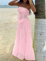 Shein Rózsaszín Szoknya Felső Mintás Szett (s)