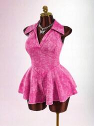 Shein Rózsaszín Nyitott Hátú Overál (1XL)