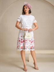 Shein Fehér Ruha MIDI Nyomtatás (1XL)