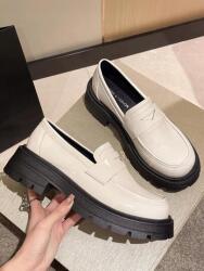 Shein Lakkozott Ekrü Papucs (39) (599494)