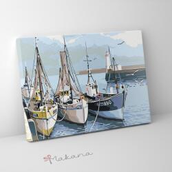 Makana Varázslatos kikötő - Számfestő készlet, kerettel (30x40 cm)