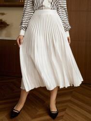 Shein Fehér Fodros Szatén Szoknya (0XL)