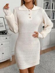 Shein Kötött Ruha Mini Gallérral (L)