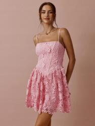 Shein Rózsaszín Csipkés Miniruha (L)