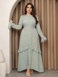 Shein Hosszú Fodros Ruha Övvel (3XL)