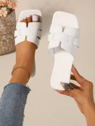 Shein Fehér Lapos Sarkú Flip-flop Papucs (39) (601963)