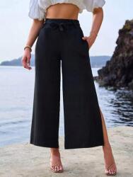 Shein Fekete Nadrág Kivágott Pánttal (s)