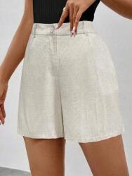 Shein Bézs Lenvászon Rövidnadrág (4XL)