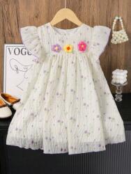 Shein Ekrü Mintás Ruha (7L)