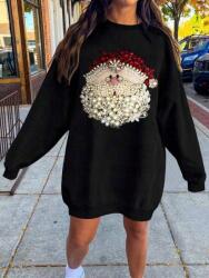 Shein Fekete Ruha Melegítő Nyomtatással (s)