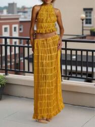 Shein Mustárszínű Kétrészes Szett (xs)