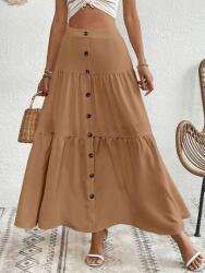 Shein Barna Fodros Maxi Szoknya (XL)