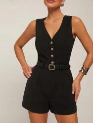 Shein Fekete Overál Övvel (M)