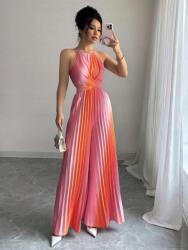 Shein Pliszírozott Színes Overál (L)