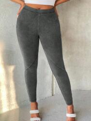 Shein Grafit Bordázott Leggings (M)