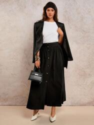 Shein Fekete Gombos Szoknya (L)