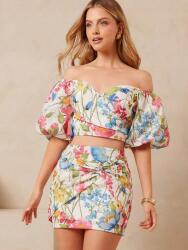 Shein Fehér Mini Mintás Szoknya (s)