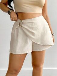 Shein Világos Bézs Rövidnadrág Arany Díszítéssel (2XL)