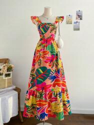 Shein Színes Mintás Ruha Cut Out (xs)