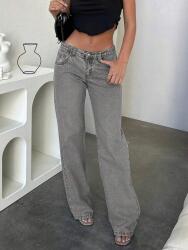 Shein Szürke Egyenes Farmernadrág (s)