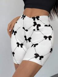 Shein Fehér Mintás Biciklis Nadrág (s)