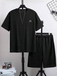 Shein Texturált Rövidnadrág Szett Póló (16L)