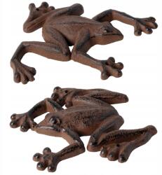 Esschert Design Figura szett kertbe, teraszra, erkélyre, öntöttvas béka 2 db, dekoráció (TT50)