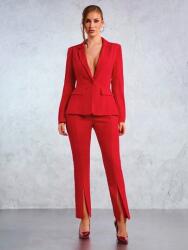 Shein Piros Blézer Nadrág Szett (s)