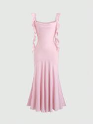 Shein Világos Rózsaszín Szatén Ruha (xs)