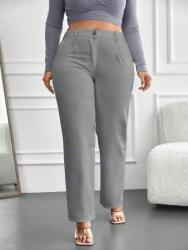 Shein Egyenes Szárú Magas Derekú Nadrág (2XL)