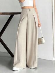 Shein Bézs Egyenes Szárú Nadrág (L)