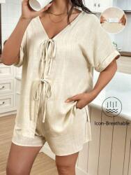 Shein Bézs Rövidnadrág Szett Blúz (XL)