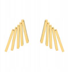  Arany Színű Geometrikus Fülbevaló, Hossza 3, 5 CM, Szélessége 2, 0 CM Ajándék