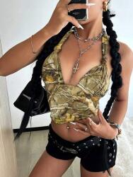 Shein Mintás Nyakba Akasztható Felső (M)