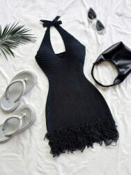 Shein Tengerészkék Kötött Mini Ruha (M)