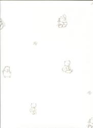 Deco-Wall Lutece plüss állatkák tapéta 12091507 fehér