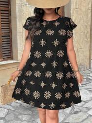 Shein Fekete Ruha Hímzés (4XL)