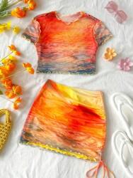 Shein Színes Szoknya Felső Szett (M) - allegro - 2 760 Ft