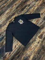 Shein Fekete Hosszú Ujjú Póló Nyomott Mintával (11L)