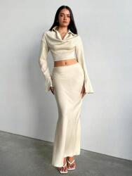 Shein Szatén Szoknya És Top Szett (L)