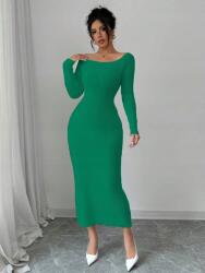 Shein Zöld Kötött Ruha Ruha (xs)