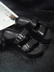 Shein Fekete Platform Flip-flop Papucs (40) (601976)