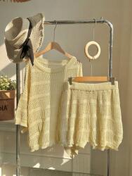 Shein Sárga Kötött Szett (3XL)