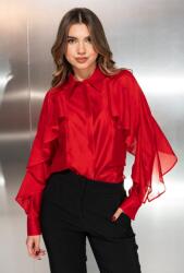 Hermosa Camasa uni din lyocell cu o cadere eleganta CRISTIANA Hermosa, rosu